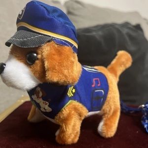 Electronic Plush Puppy, Dressed, Barking Walking Wagging, Moving/ batteryNOTincl
